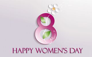 8 марта, Международный женский день, открытка