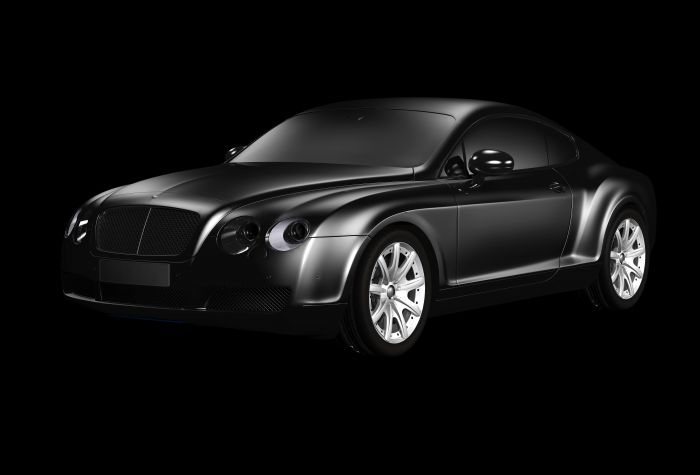 Картинка Бентли купе Bentley coupe на черном фоне