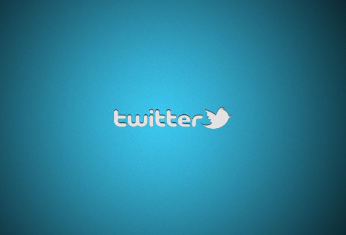Картинка логотип, заставка социальной сети Twitter, минимализм