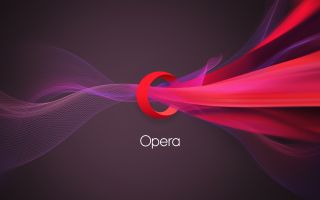 красивая 3D заставка Opera, браузер, логотип