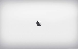 Apple Mac черно-белый логотип